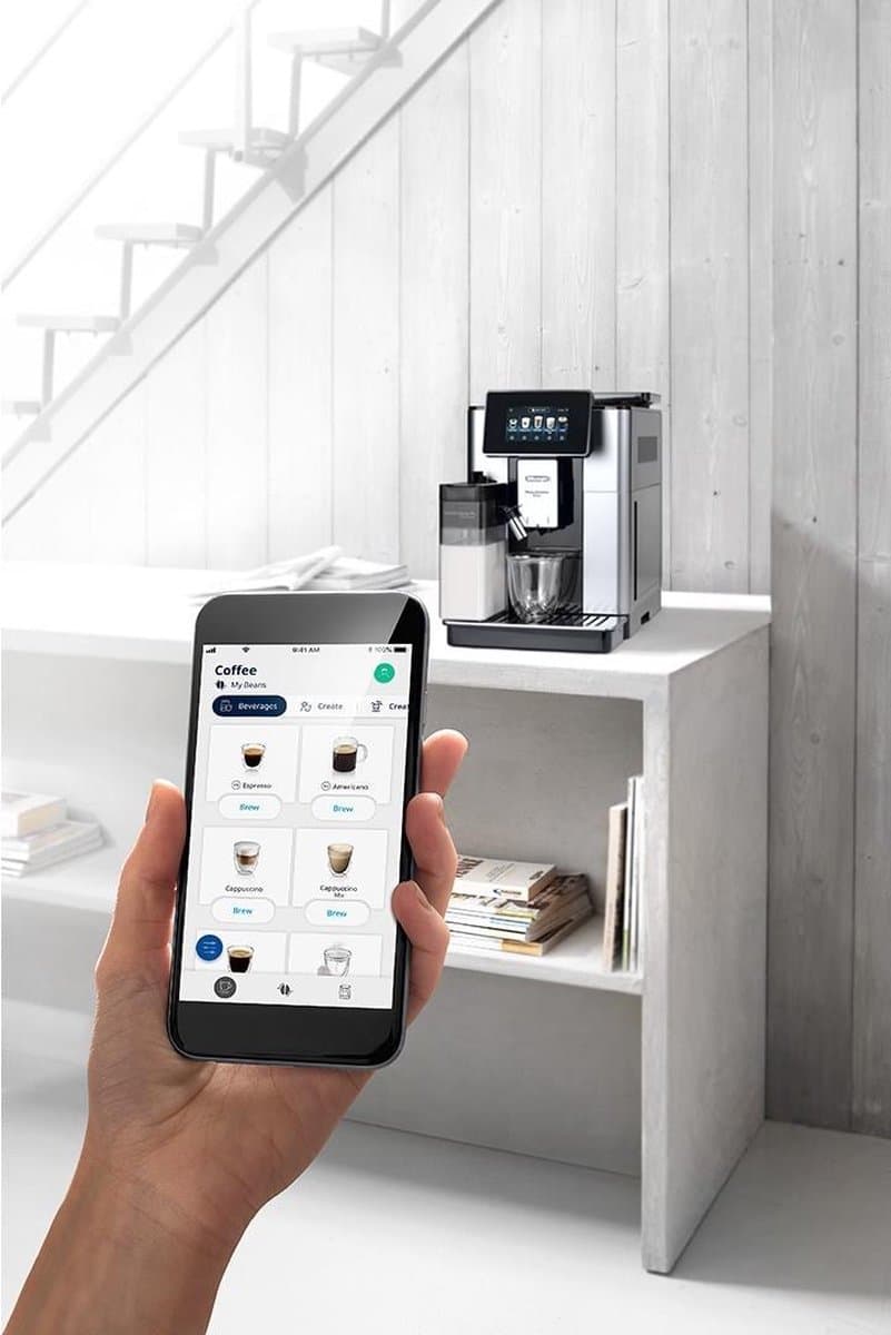 DeLonghi PrimaDonna Soul ECAM 610.55.SB - Volautomatische espressomachine - Zilver/Zwart thumbnail 3