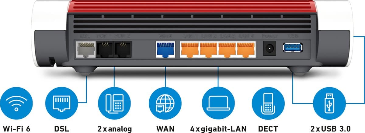 FRITZ!Box 7590 AX: WiFi 6 router met Mesh en 3600 Mbps thumbnail 2