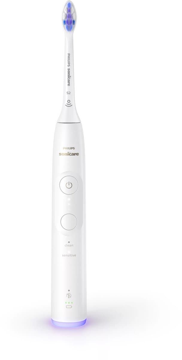 Philips Sonicare 6100 White HX7400/02 – Elektrische Tandenborstel met Reisetui - 2 Poetsstanden en Zichtbare Druksensor – Beste Getest bij Gevoelig Tandvlees en Gevoelige Tanden - Met 3 Sensitive Opzetborstels thumbnail 6