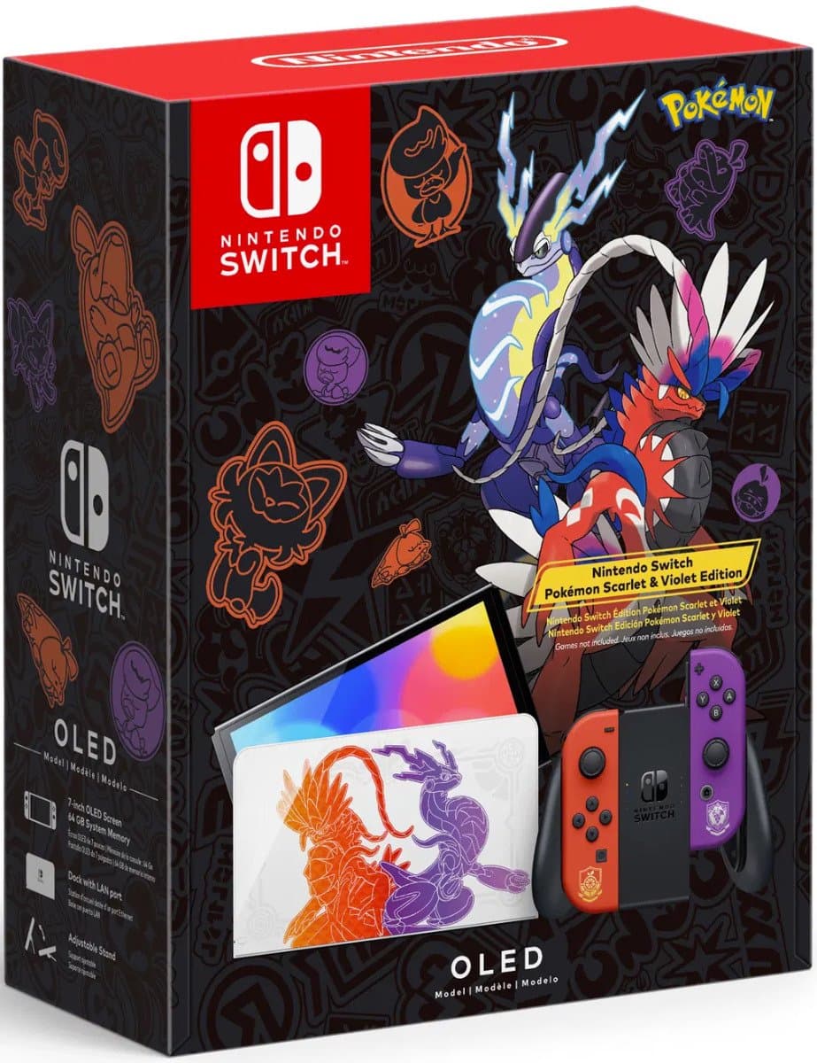 Nintendo Switch OLED Pokémon Scarlet & Violet Editie thumbnail 7