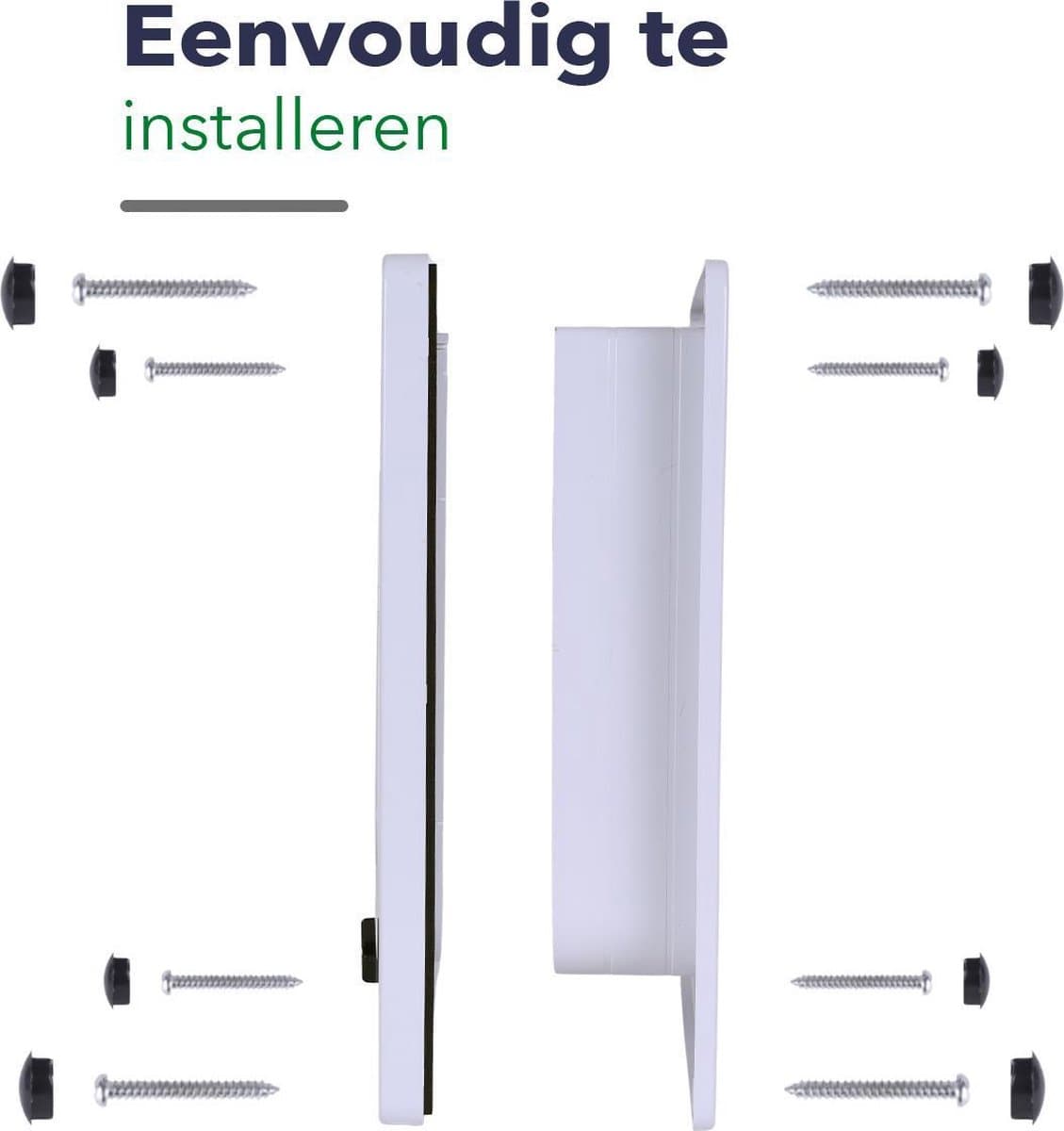 Kattenluik Wit met Tunnel – 4 Vergrendelingsstanden – Weerbestendig - Maat L thumbnail 5