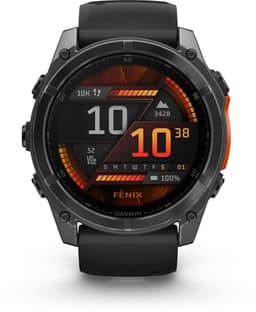 Productfoto van Garmin fenix 8 - 51mm - Multisport Smartwatch - AMOLED-Scherm - Donkergrijs/zwart