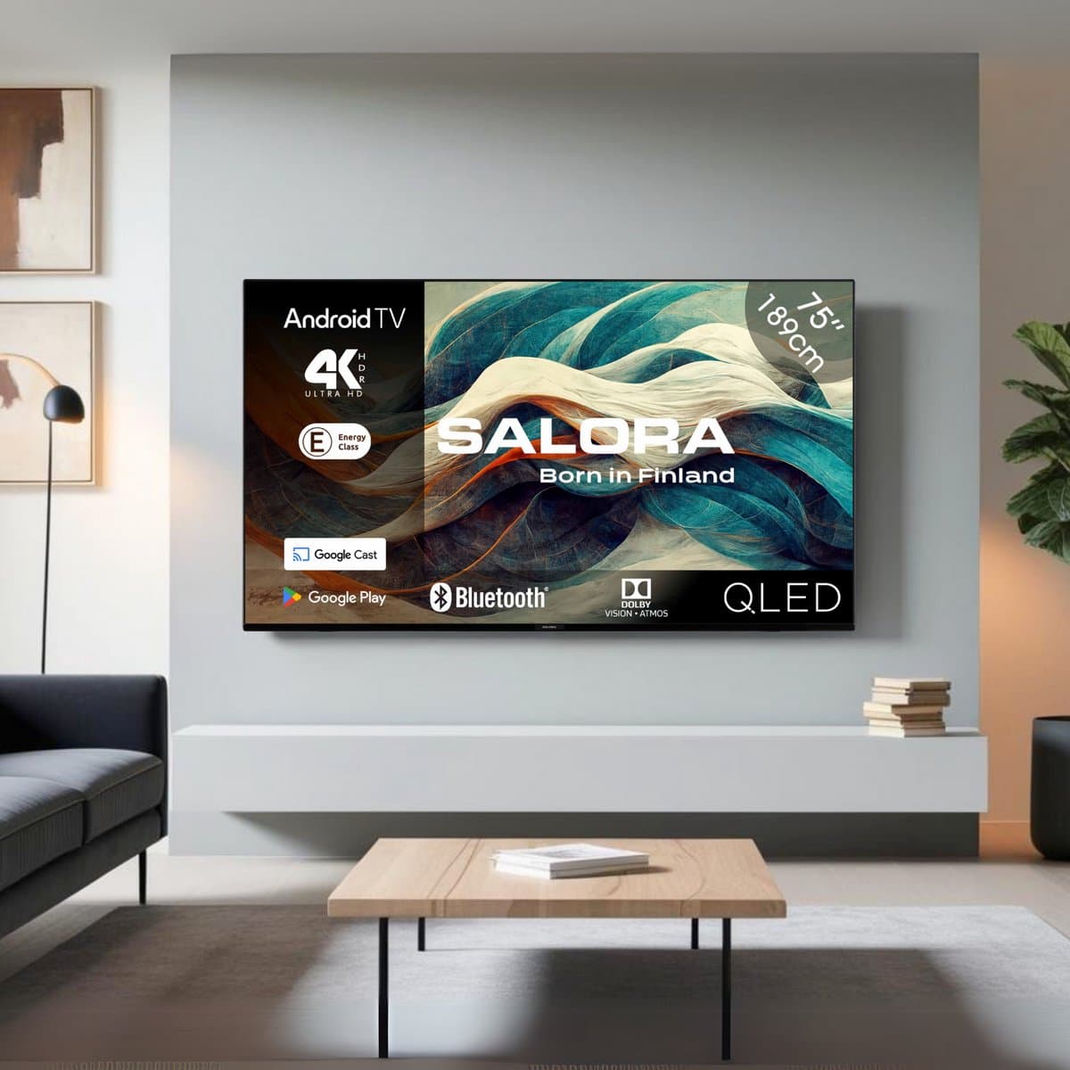 Salora 75QLED320 - tv 75 inch - 4K tv - Qled tv - 75 inch tv - 4K Ultra HD Smart TV - 2025 thumbnail 8