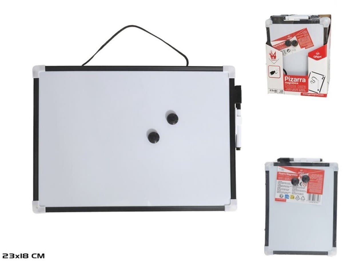 Gerimport Whiteboard/memobord magnetisch - mini - 23 x 18 cm - met marker en magneten thumbnail 2
