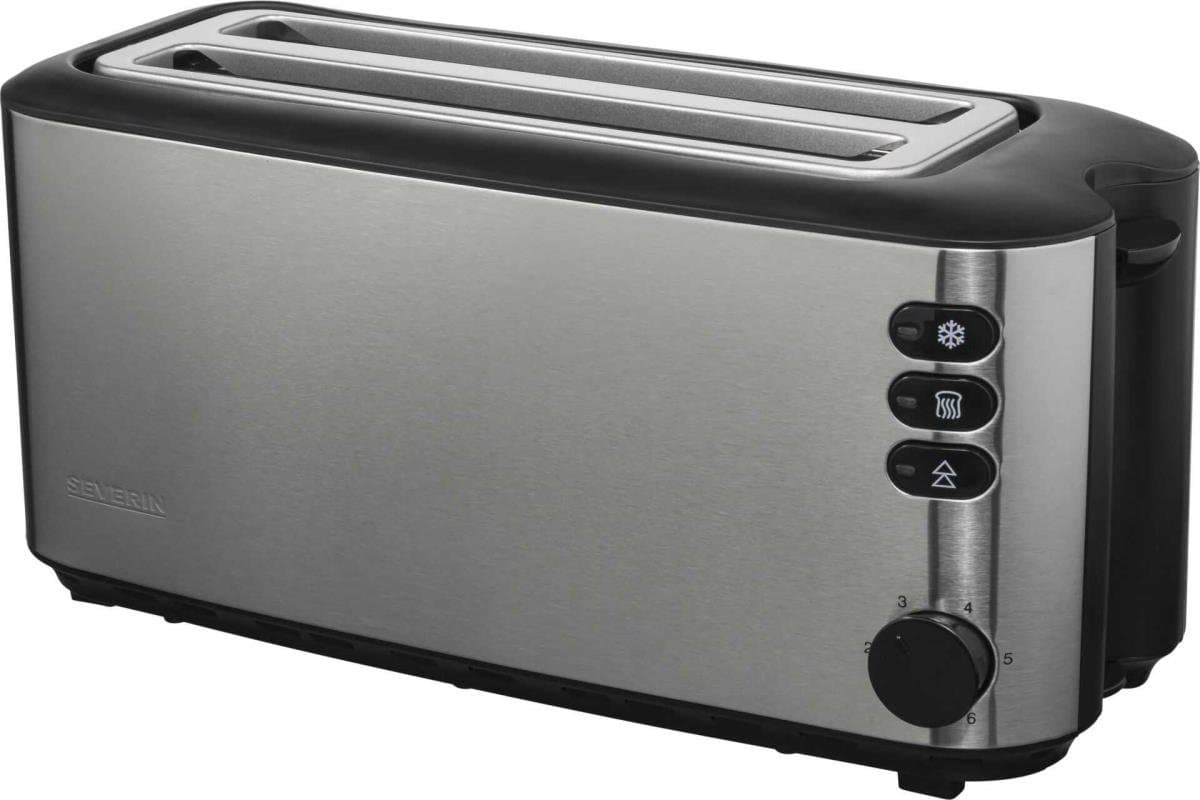 Severin AT 2509 Broodrooster – Lange Sleuf – 4 Sneetjes – RVS – 1400 W thumbnail 2