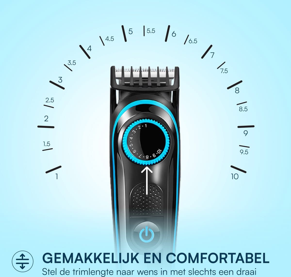NueNext Baardtrimmer Voor Mannen - Met Precisiedraaiknop 20 lengte-instellingen - Body Trimmer Baard en Lichaam Heren - Haartrimmer Lichaam - Bodygroomer - Groomer Machine - Beard Shaver Trimapparaat- Scheerapparaat thumbnail 4