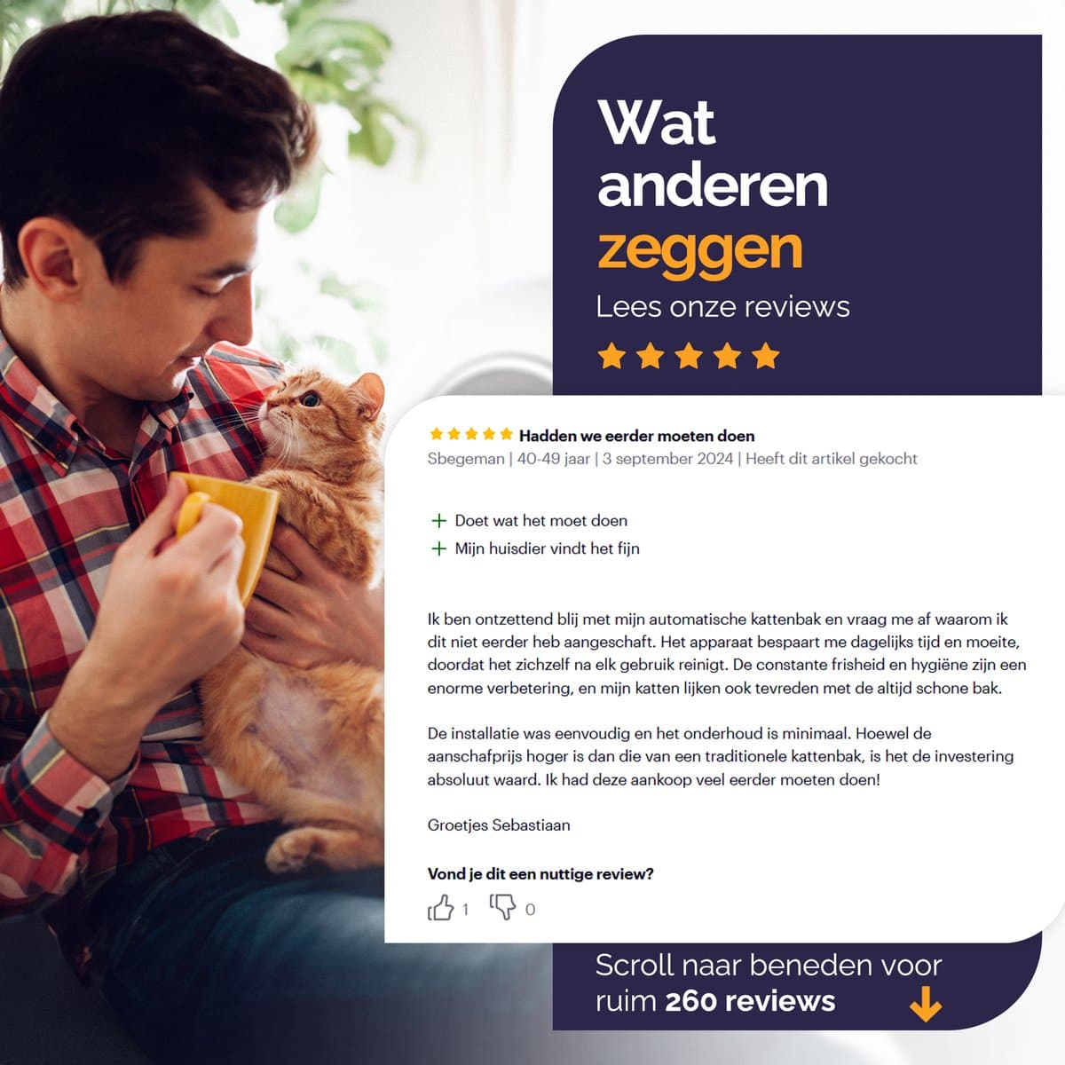 Viervoeter Fresh 2 - Automatische Zelfreinigende Kattenbak – Bedienen via App – 65L - incl matje en 3 rollen opvangzakjes thumbnail 6