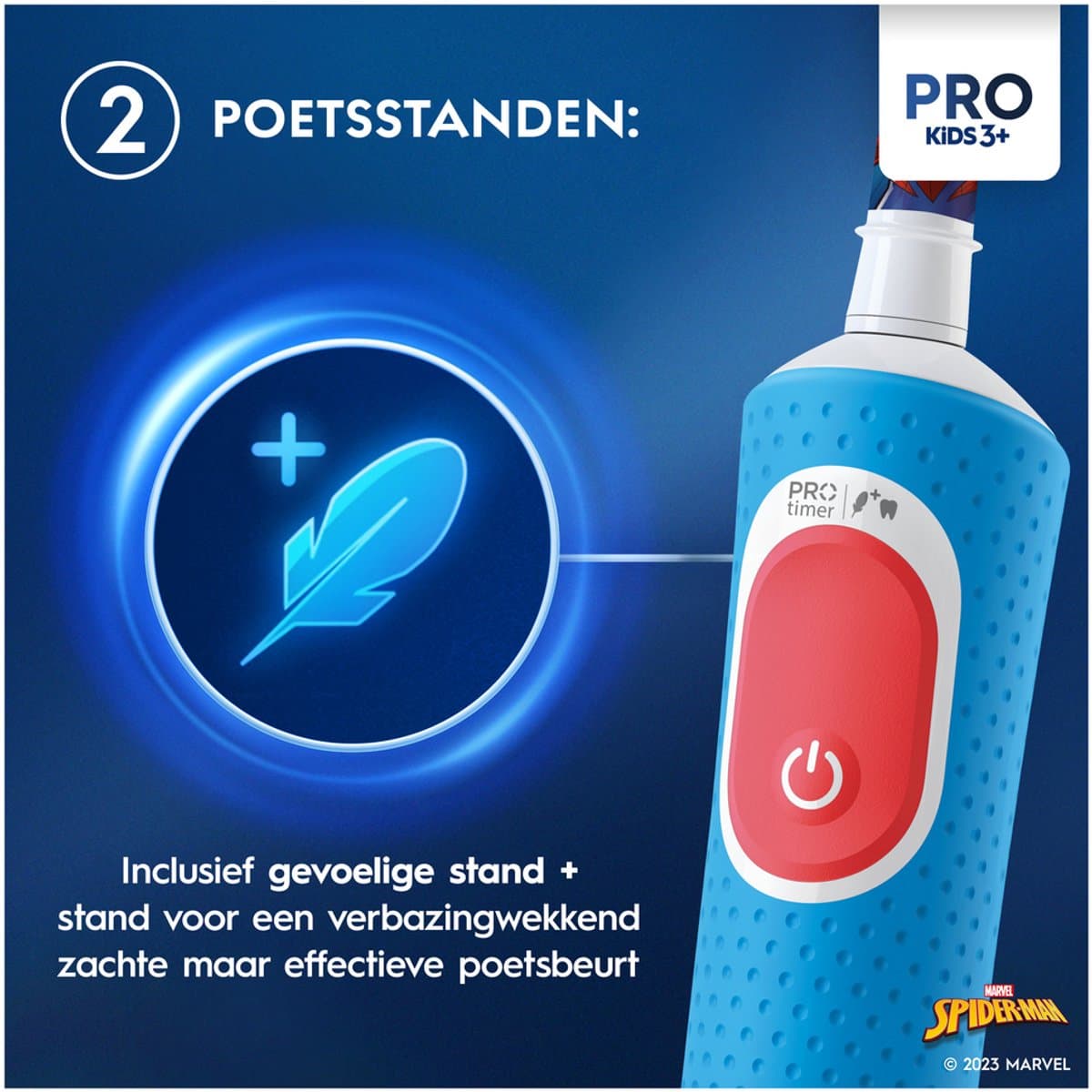 Oral-B Pro Kids - Spider-Man - Elektrische Tandenborstel -2 Opzetborstels thumbnail 7