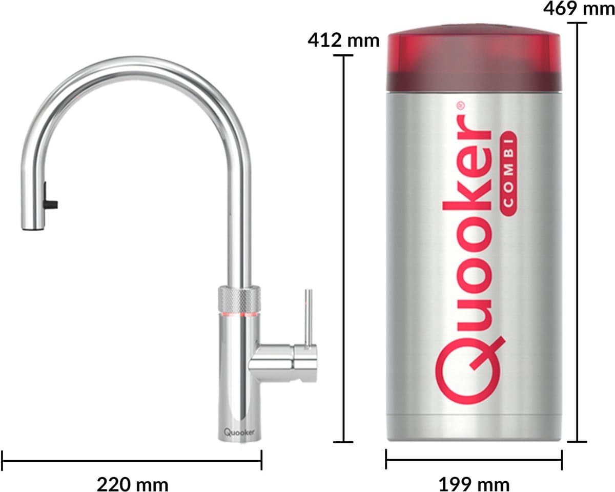 Quooker Flex COMBI met flexibele slang - 7L kokend water thumbnail 8