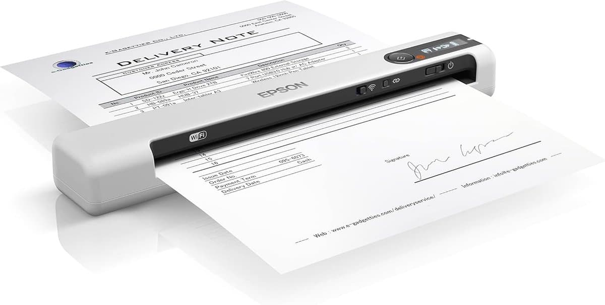 Mobiele Documentenscanner - Draagbare Scanner - Scannen Onderweg - Ingebouwde Batterij Wifi - Compact A4 - Wit thumbnail 7