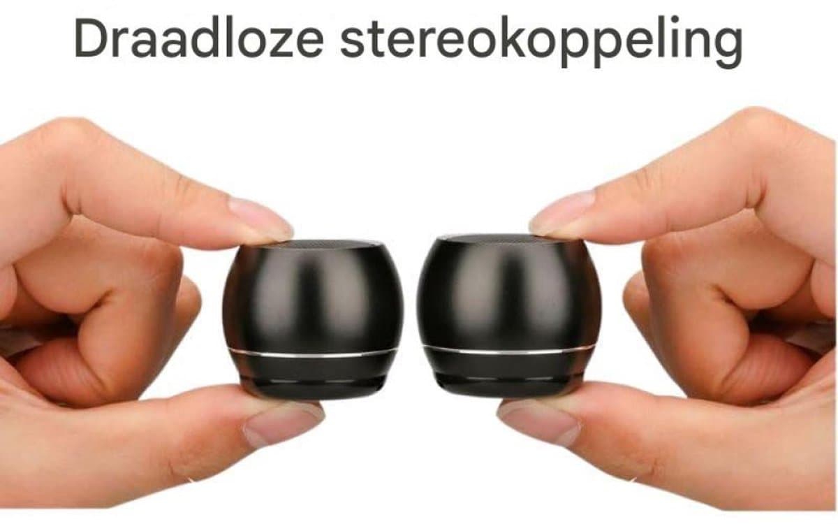 Ynkkvre Ynkkvre Bluetooth Speaker: set van 2 mini speakers voor onderweg thumbnail 2