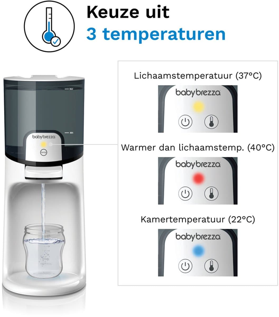 Baby Brezza Instant Warmer – Direct Warm Water voor Flesvoeding – Flessenwarmer - Wit thumbnail 7