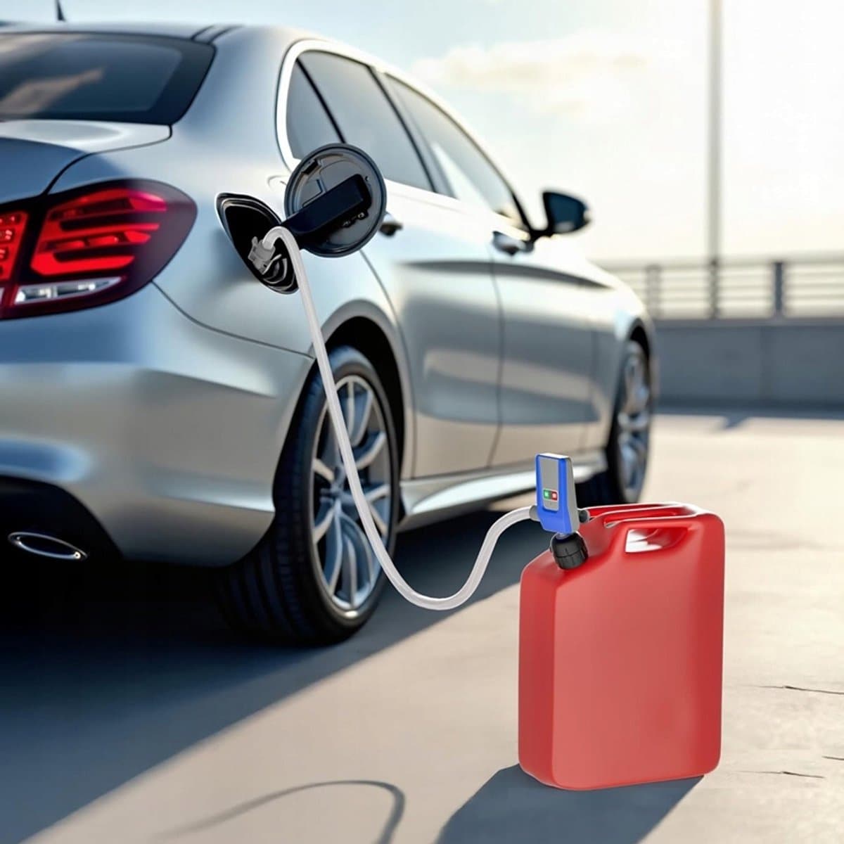 Elektrische Benzinepomp - Elektrische Oliepomp - Draagbare Universele Sifonpomp - 12L/min - Corrosiebestendig - Intelligente automatische stop met overloopbeveiliging - Voor Benzine & Diesel thumbnail 5