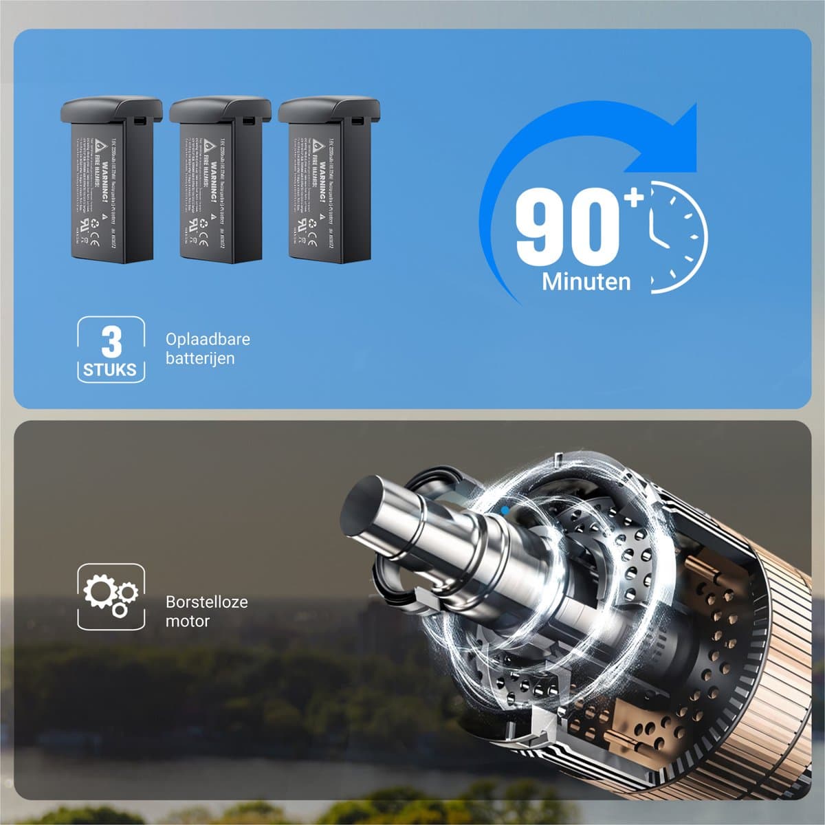 HAWX PRO Drone - Drone met 4K Camera - Mini drone - Voor Kinderen/Volwassenen - Drones - Tot 90 Minuten Vliegen - Incl. 3 Batterijen, Opbergtas, Landing Pad thumbnail 7