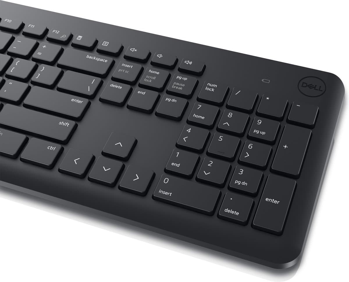 DELL KM3322W toetsenbord Inclusief muis RF Draadloos QWERTY US International Zwart thumbnail 8