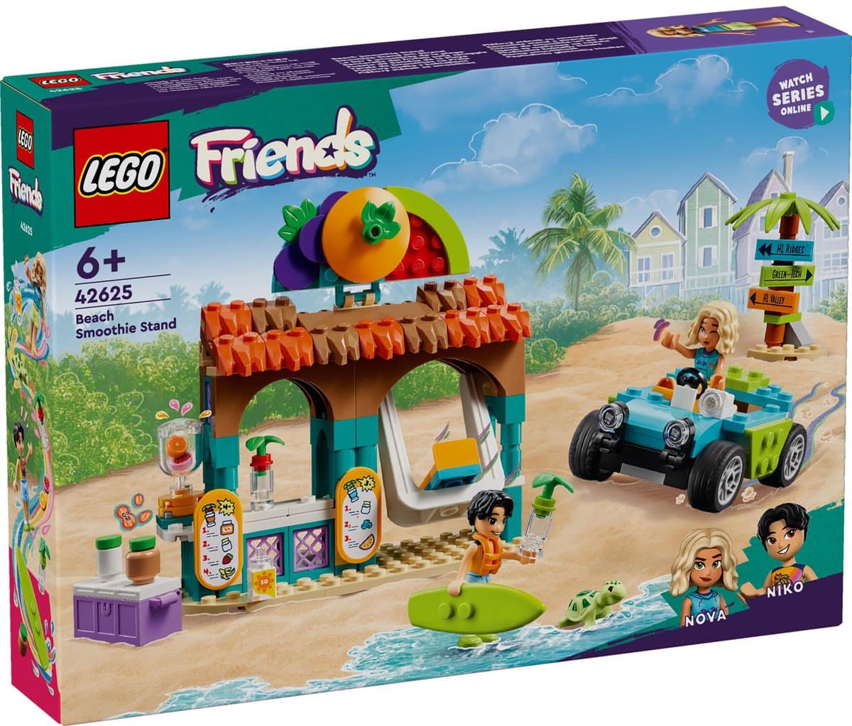 LEGO Friends Strand smoothiekraam: bouwset met buggy voor kinderen 6+