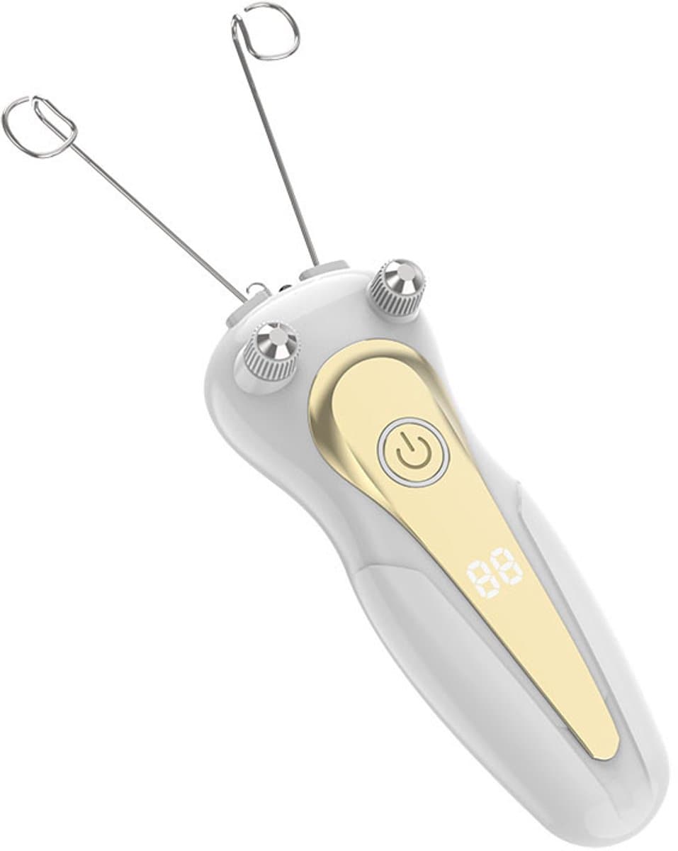 Elektrische gezichts-epilator voor vrouwen - Elektrische gezichts-epilator - USB-gezichtsepilator met LED - Gezichtsepilator voor vrouwen - Gezichtsmassager - Scheerapparaat thumbnail 8