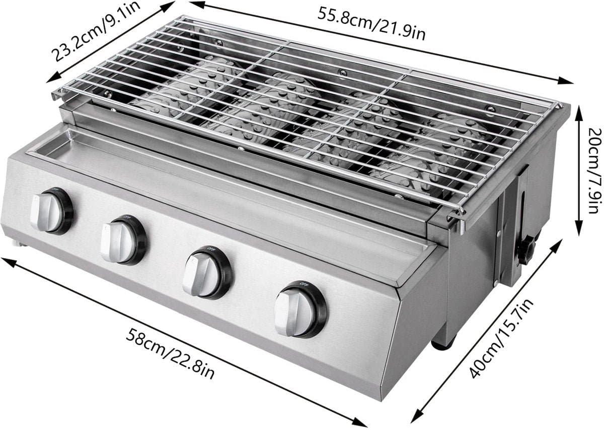 Gas bbq - buitenkeuken - RVS - Barbecue - barbeque - barbecues - gas - familie - eten gezelligheid thumbnail 6