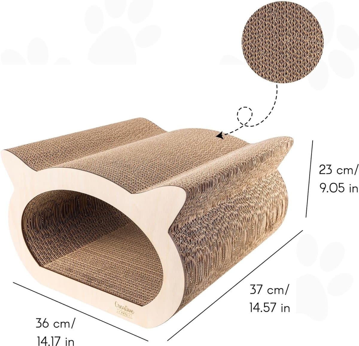 Creative Pets Kattenkrabplank - Golfkarton met Multiplex, 2-in-1 thumbnail 7