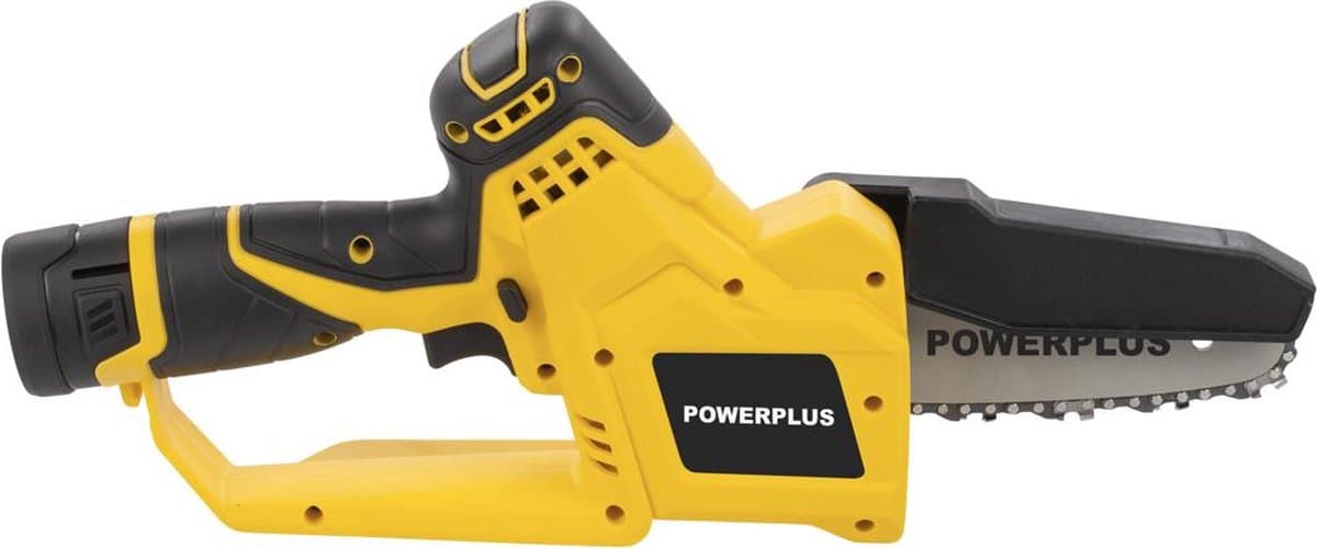 Powerplus Accu-mini-kettingzaag POWXG1040 - Snoeizaag op batterij van 12 V, met accu en lader, zaagblad van 159 mm met 14 T, tuingereedschap thumbnail 5