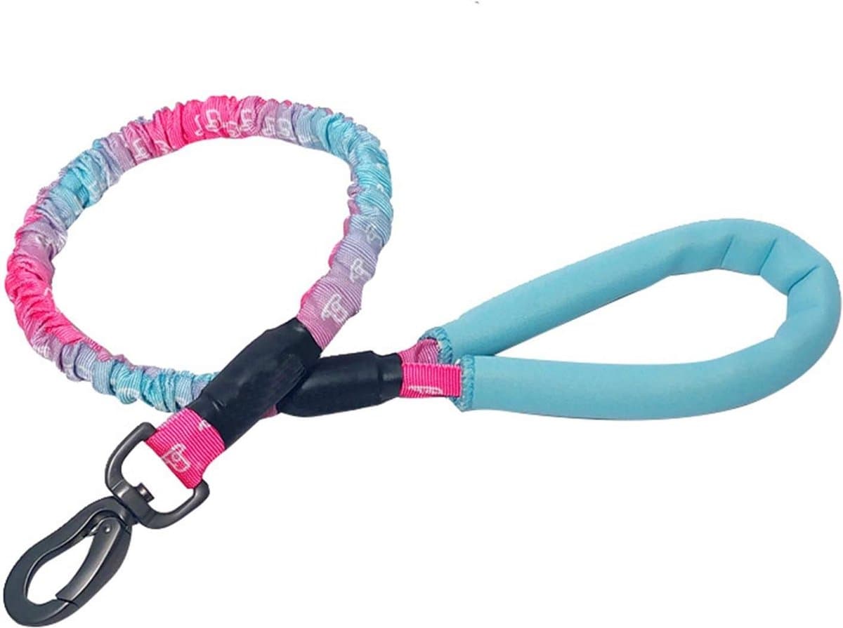 Hondenriem Intrekbare hondenriem - Stijlvolle Pet Riemen Running Training Tractie Touw - Sterke Hondenriem (120-150) cm) Roze/blauw