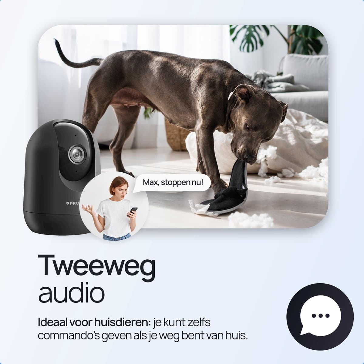 Protectly 2K Beveiligingscamera binnen met 64GB SD en app thumbnail 3