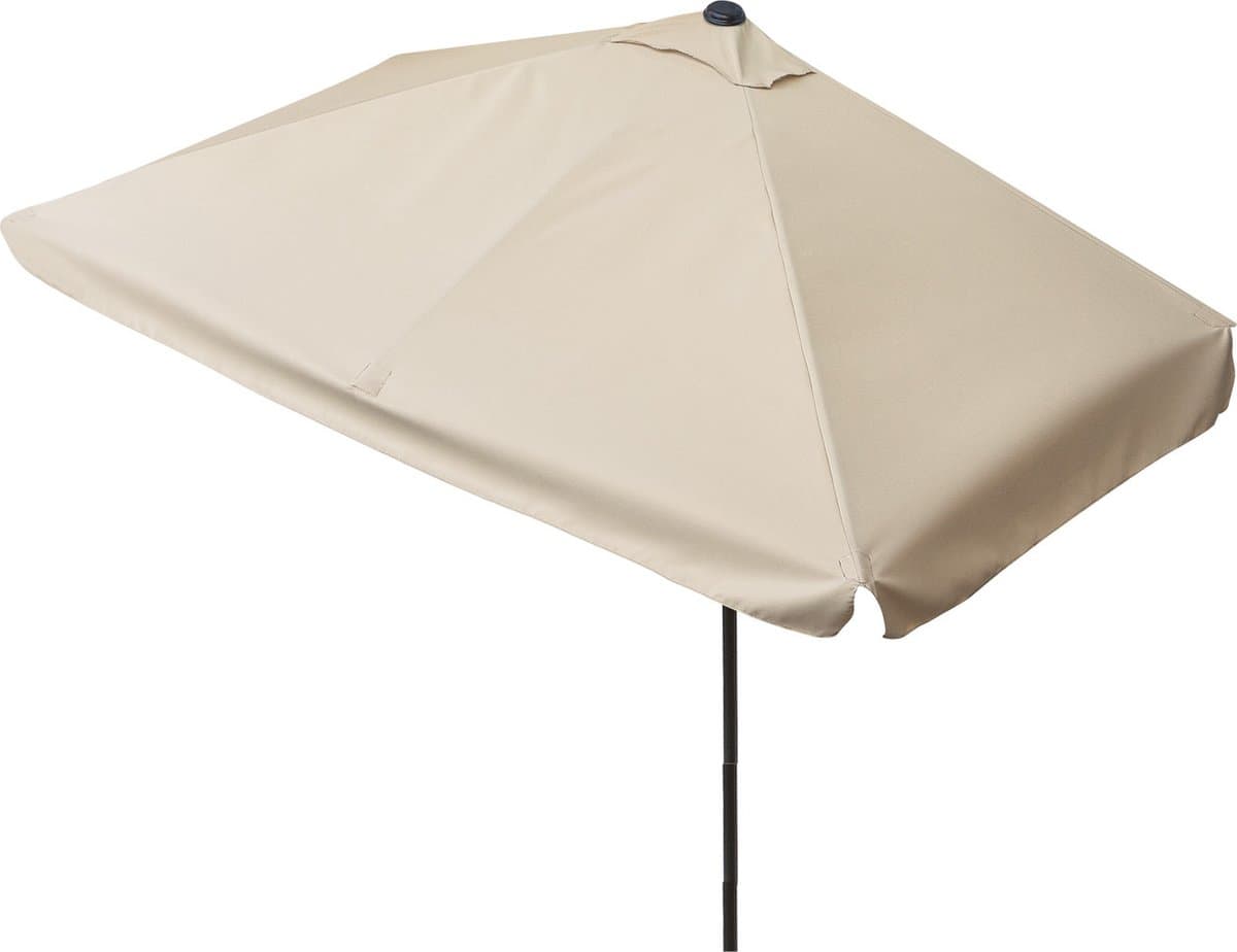 EASYmaxx rechthoekige parasol | 230 x 140 x 253 cm | voor balkon en terras | past precies tegen muren | met praktische handslinger en zonwering UV-bescherming 40+ | biedt schaduw thumbnail 2