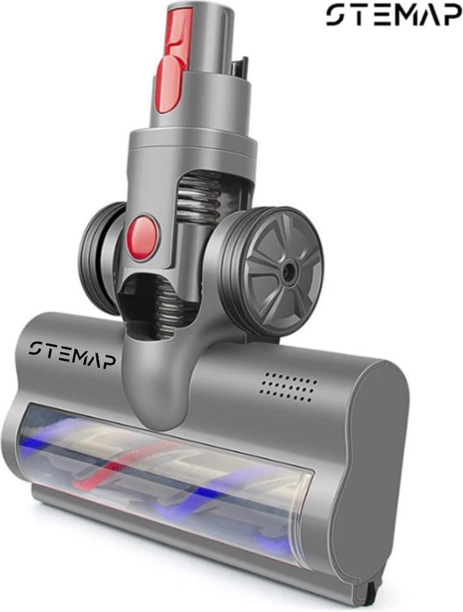 Stemap® Roterende Borstel | Compatible met Dyson V7 V8 V10 V11 V15 | Turboborstel Zuigmond Elektrisch Mondstuk | Directe aandrijving | Vloerborstel met 4 LED-lampen thumbnail 3