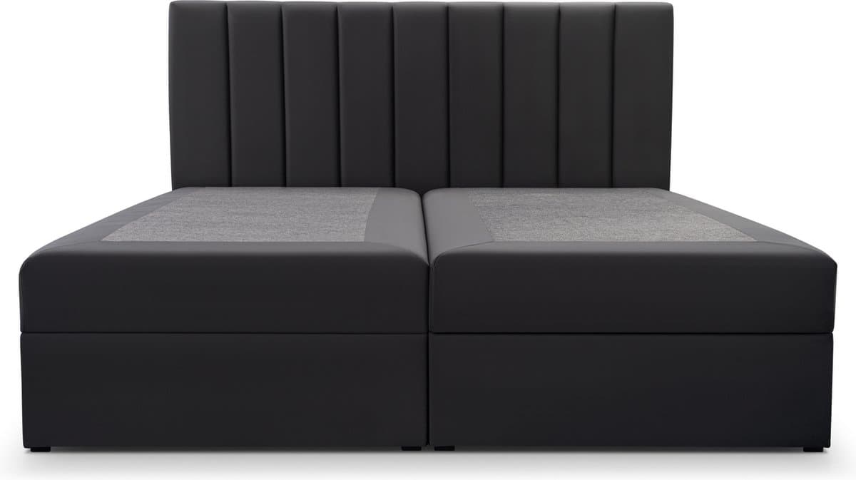 InspireME Boxspring Bed 01 - Bed - Comfortabel topmatras - Met hoofdeindeTot 300KG - Opbergruimte - 180x200 - Trinity 2 - Beige thumbnail 3