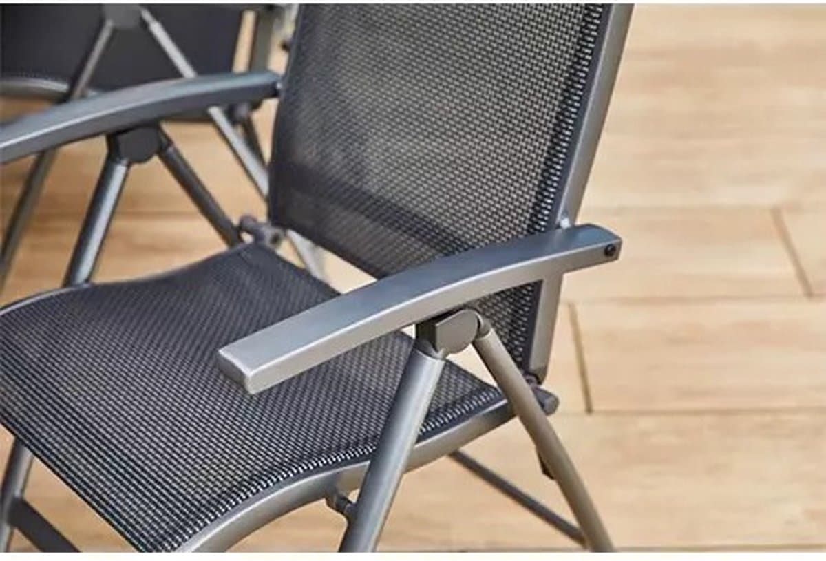 Hartman Aruba Aluminium tuinstoel - Antraciet verstelbaar thumbnail 8