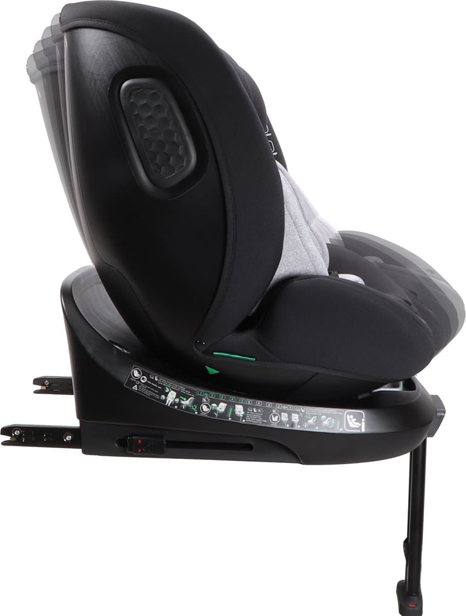 Ding Kai Autostoel - Grijs - 360° Draaibare Isofix Autostoel - i-Size - Vanaf 40 tot 150cm - 0 tot 12 jaar thumbnail 5