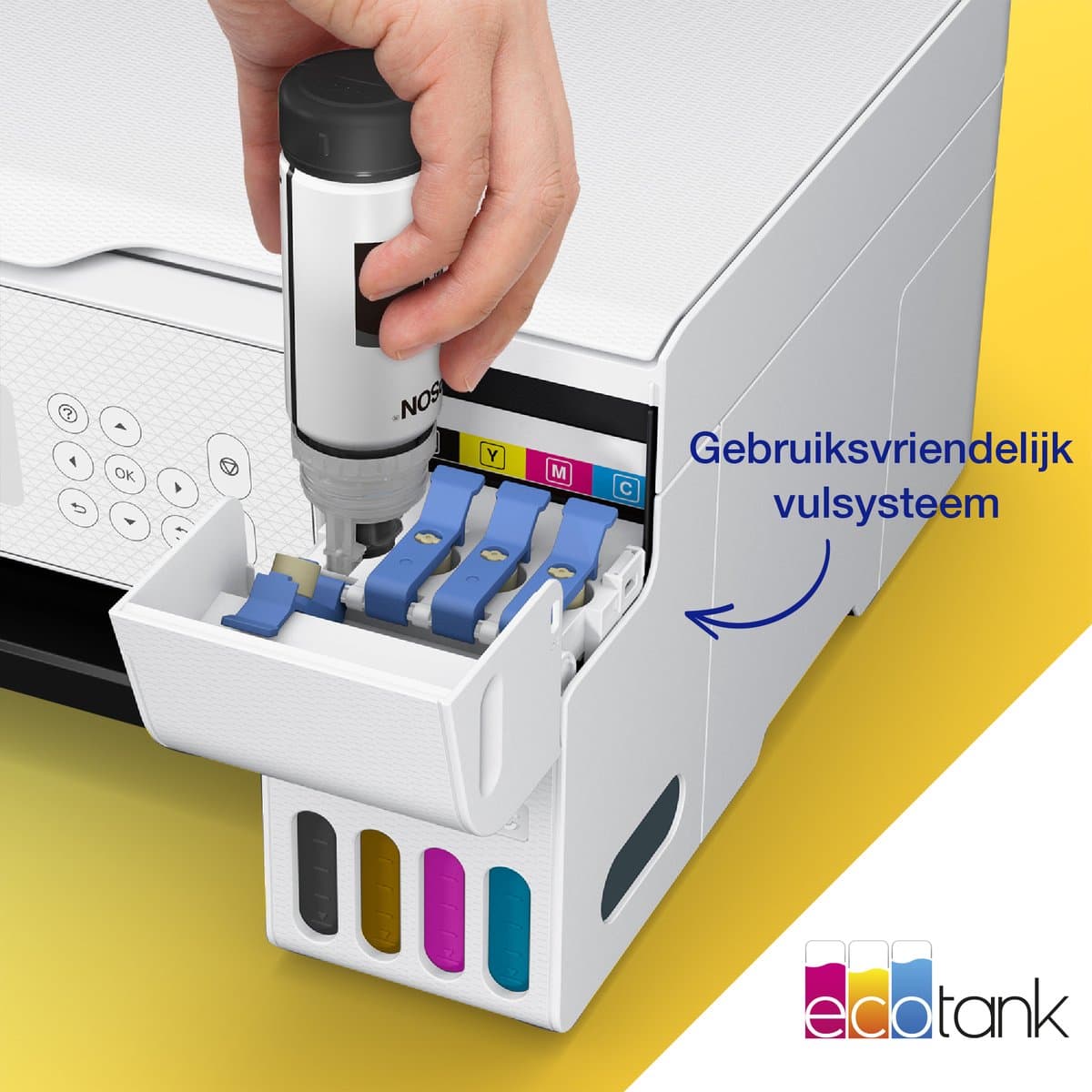 Epson EcoTank ET-2876 - All-in-One Inkttank Printer - Inclusief tot 3 jaar inkt - Wit thumbnail 6