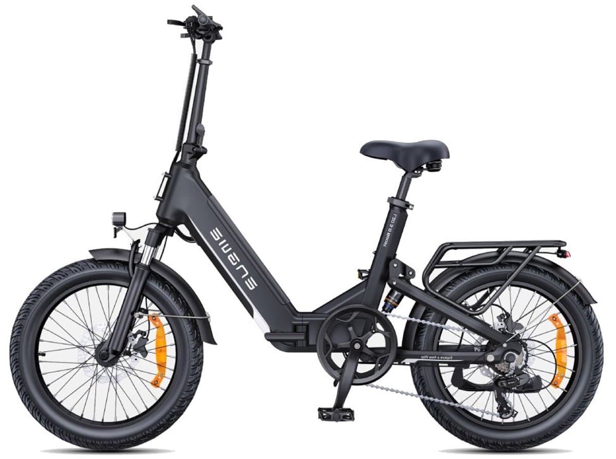 ENGWE L20 3.0 Boost E-Bike -20 inch - 85km actieradius - 250W motor - zwart thumbnail 2