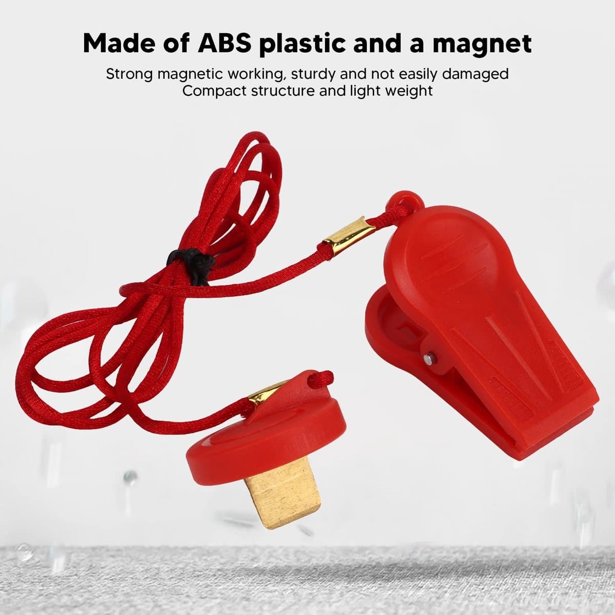 Dailygoods - Veiligheidssleutel Loopband - Veiligheidsschakelaar - Sterke clip - Rood - Loopband accessoires - Ideaal voor thuisgebruik - Geschikt voo... thumbnail 2