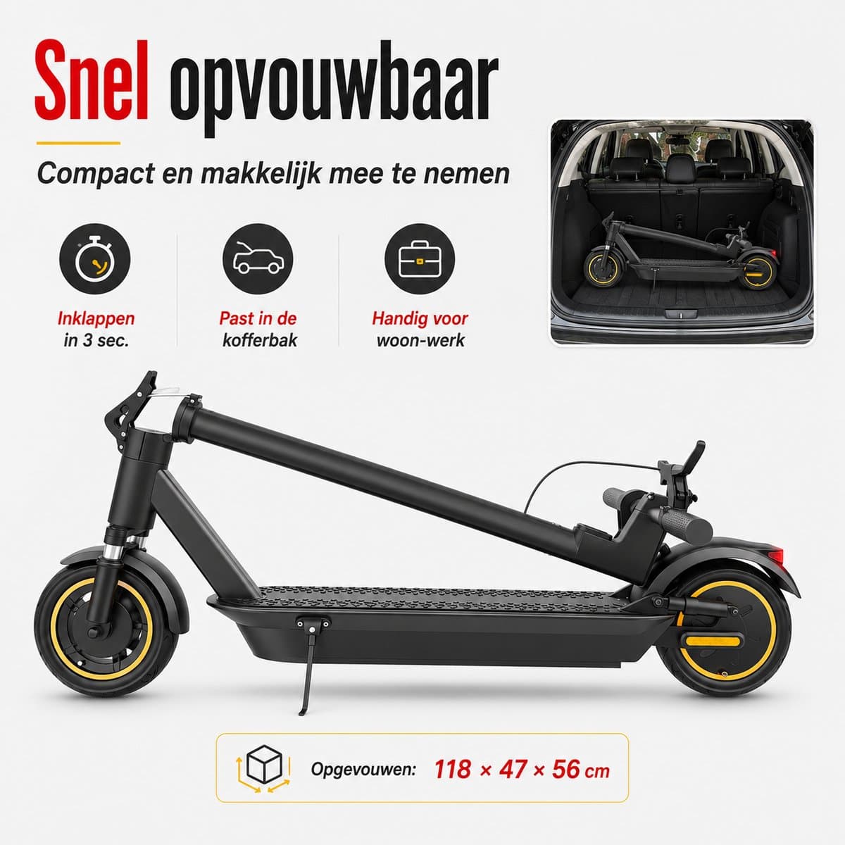 AOVOPRO ESMAX: 350W step, 35km actieradius, app-bediening thumbnail 7