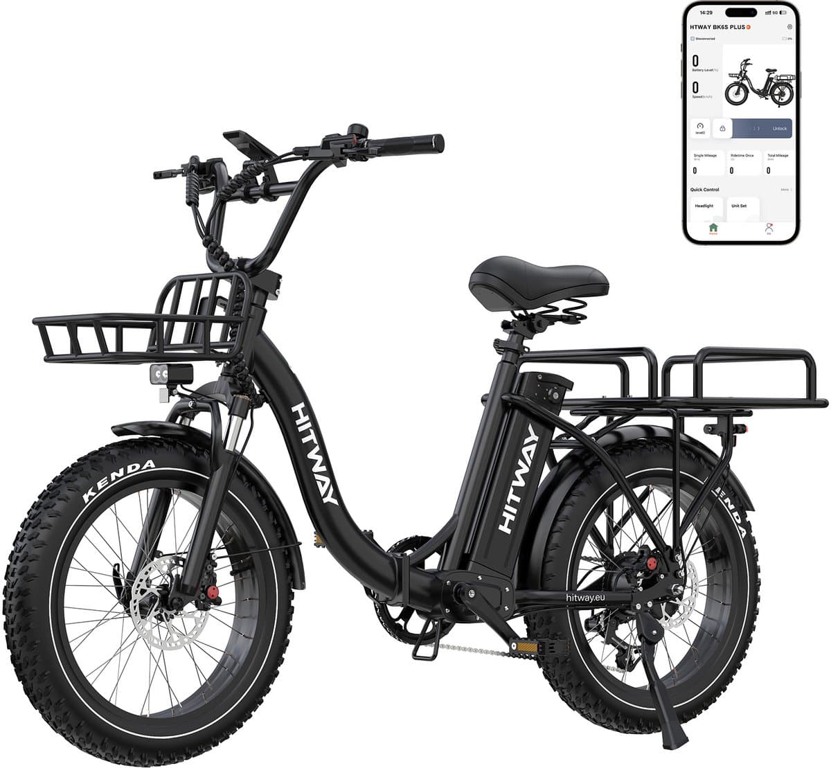 Hitway BK6S Plus: 27Ah Fat Tire E-Bike, 200km Bereik