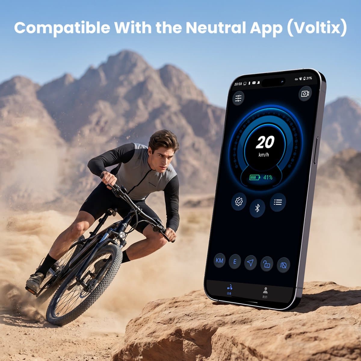 iScooter EB3S E-bike - 26 inch - 70km actieradius - 350W motor - 36V15Ah accu - Topsnelheid 25 km/u - Snelheidsstanden 5 standen - Maxdraagvermogen 150 kg - zwart thumbnail 4