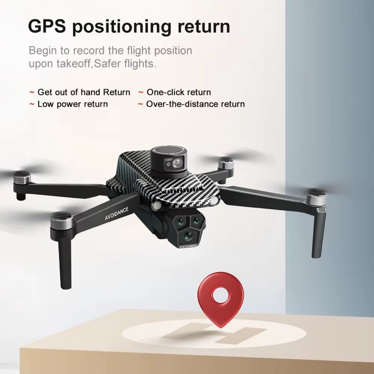 U198 MAX PRO - GPS Drone - 4K Dual Camera - Automatische Terugkeer - Obstakeldetectie - Brushless Motor - Controller met Scherm - Opvouwbaar - Nieuwste Versie - Geen Vliegbewijs Nodig thumbnail 5