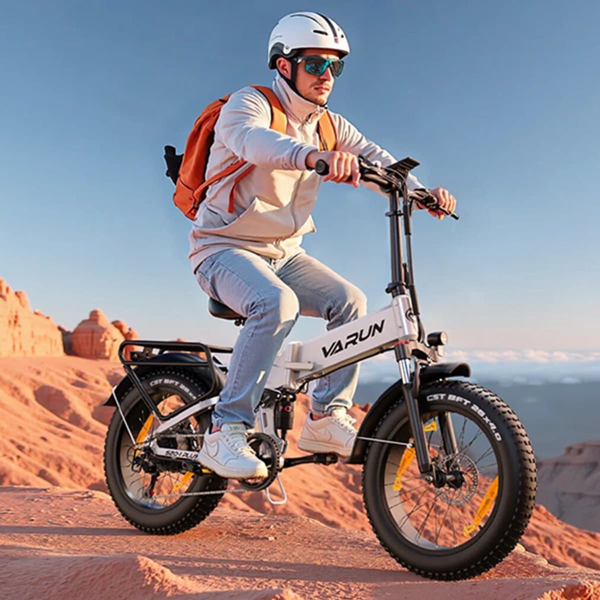 VARUN S20-1 PLUS E-bike - 25 km/u - 20inch dikke banden - 60km actieradius - Shimano 7-speed - 250W motor - 48V13Ah accu - 55 N·m - dubbele schijfremmen - aluminium frame - zwart thumbnail 3
