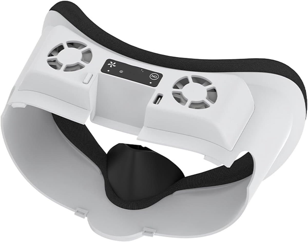 VR Headset Ventilator - Gezichtsbedekking Koeler - VR Gaming - RGB Verlichting - Voor Meta Quest 3 - Wit thumbnail 4