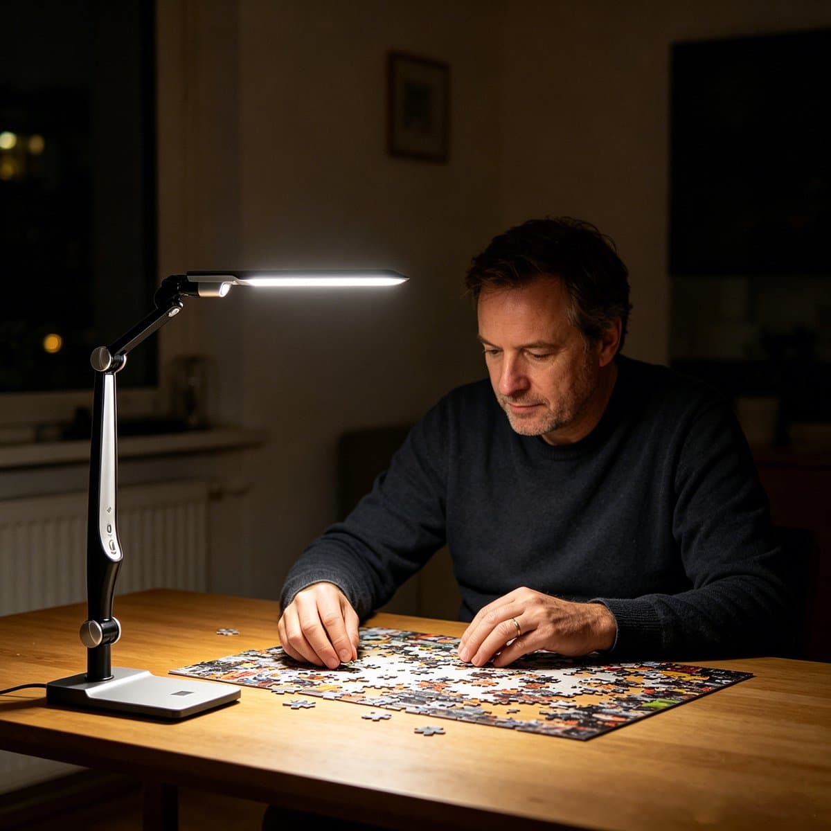Aigostar Alexander - LED Bureaulamp - Dimbaar - Opvouwbaar - 6.6W - Instelbare Kleurtemperatuur - 3300K-6000K - Zwart thumbnail 7