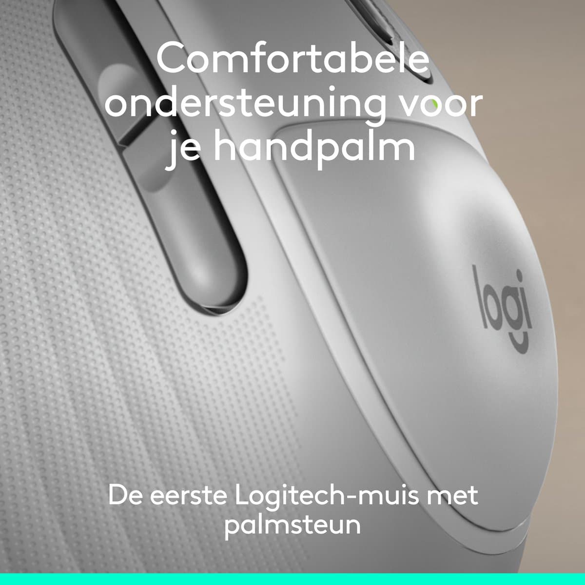 Logitech Signature Comfort Plus M850L - Draadloze Bluetooth Muis - Ergonomisch - Wit thumbnail 2