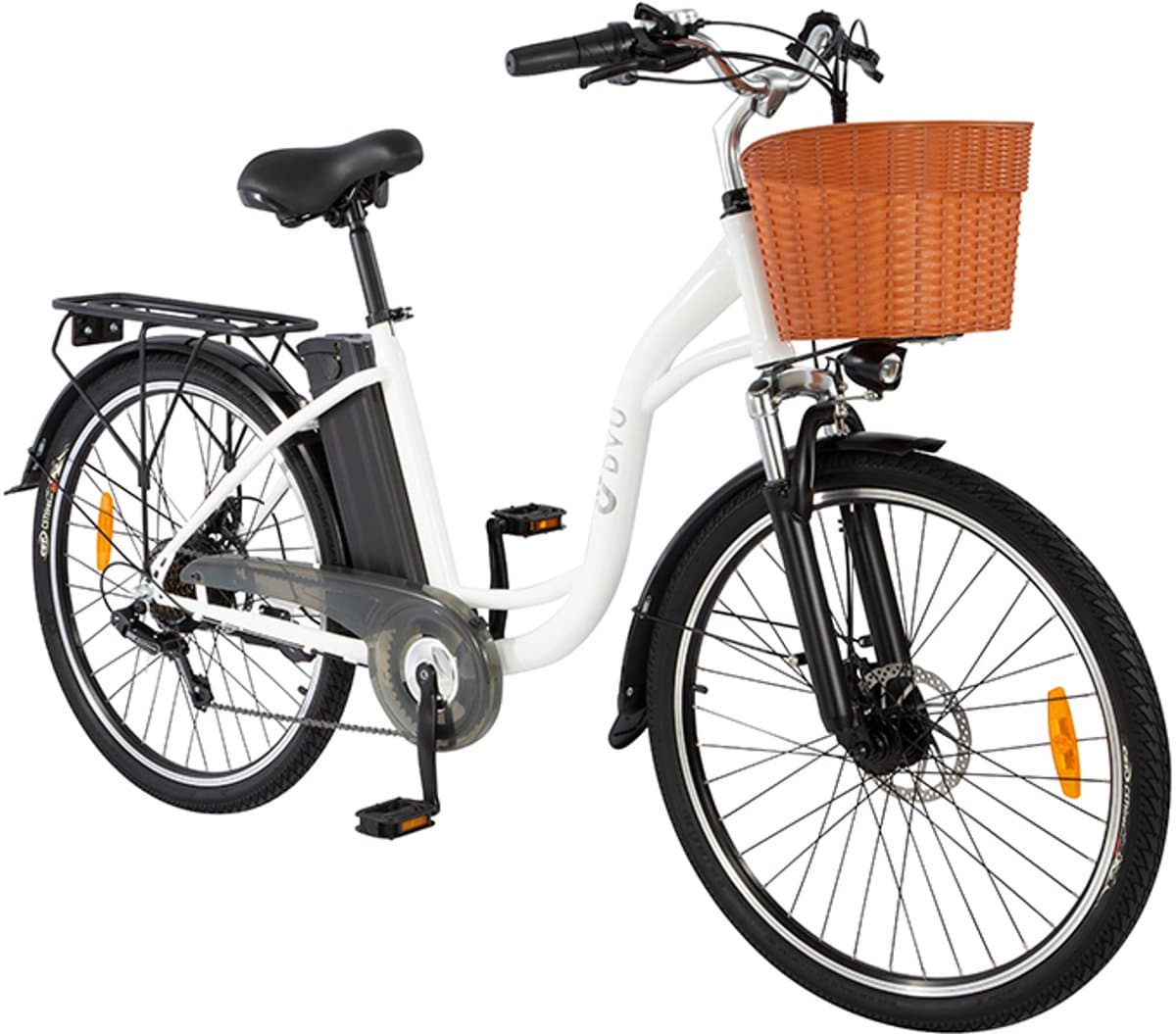 DYU C6 E-Bike - 26 inch - 43km actieradius- 250W motor - wit thumbnail 7