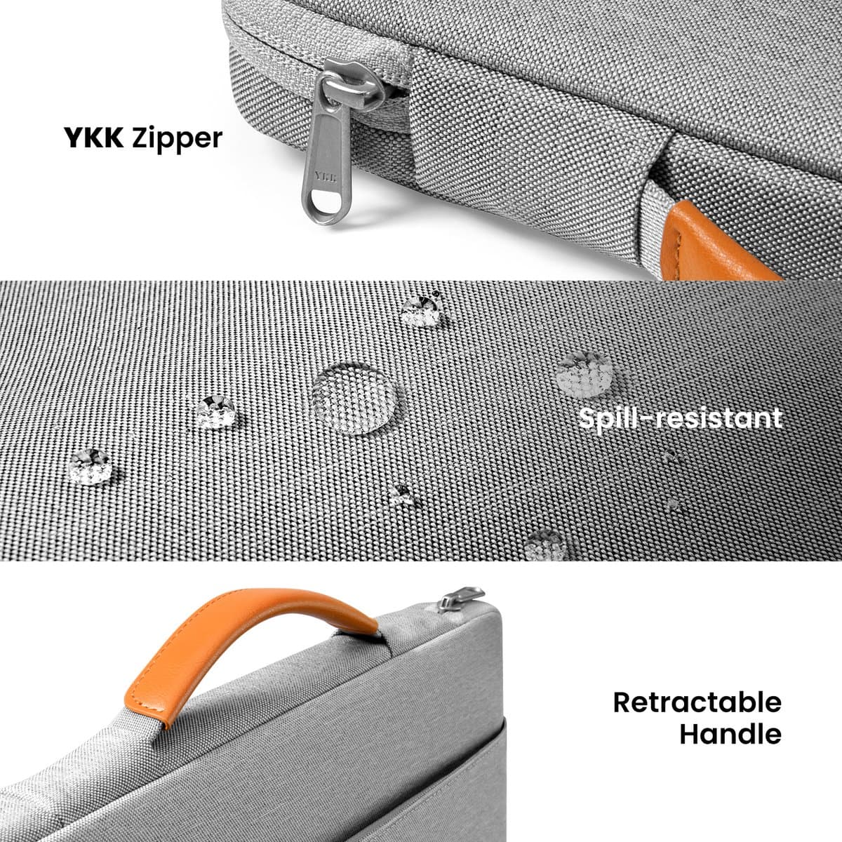 tomtoc Defender-A22 360 beschermende laptoptas voor 2026 16-inch MacBook Pro M5 Pro/Max A3428 A3429, M4/M3/M2/M1 Pro/Max, waterbestendige laptoptas met accessoirevak voor de nieuwe Razer Blade 15 thumbnail 3