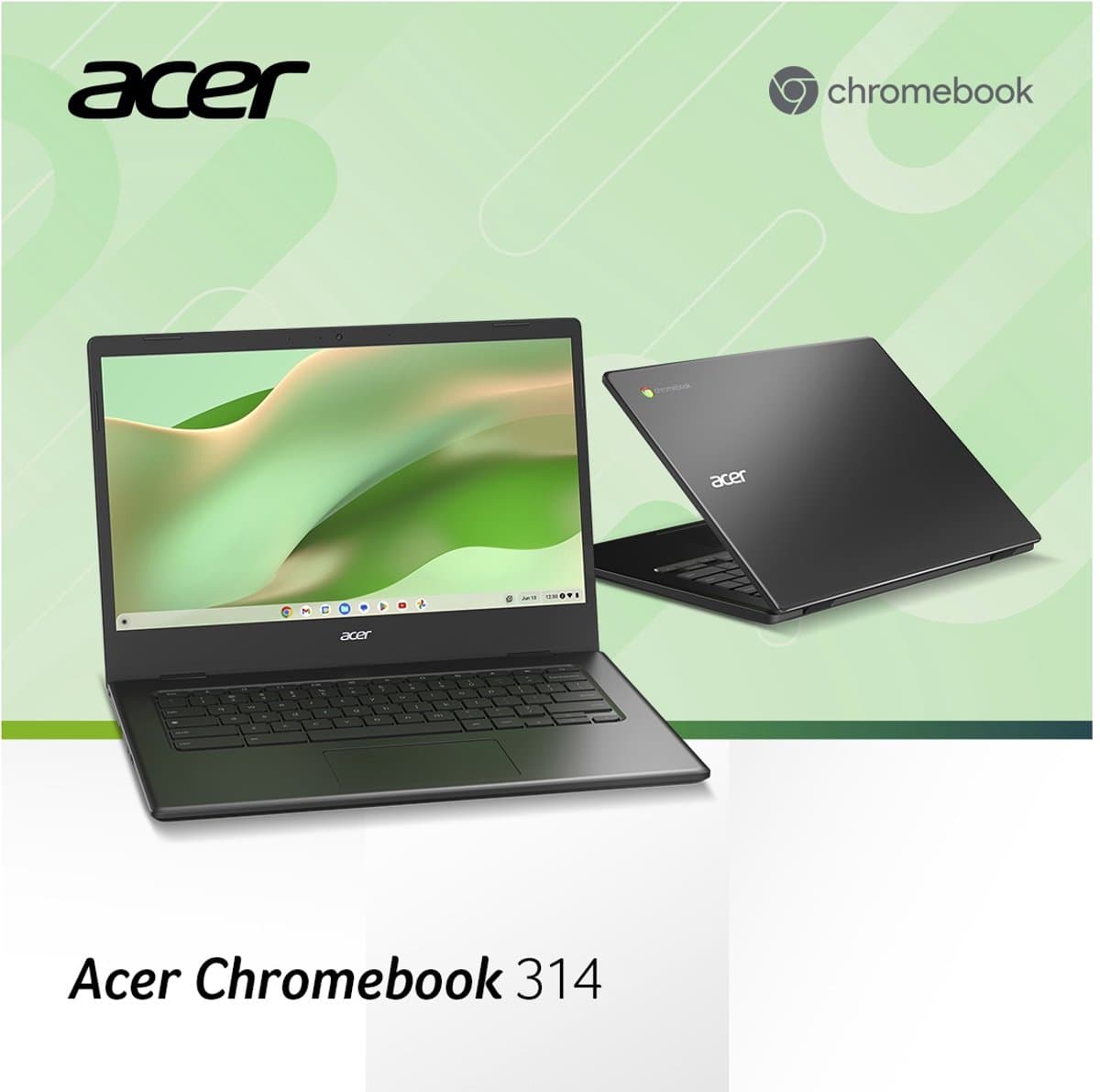 Acer Chromebook 314 CBOA314-1H-C6NG - 14 inch - 4GB - 128GB - Zwart thumbnail 4