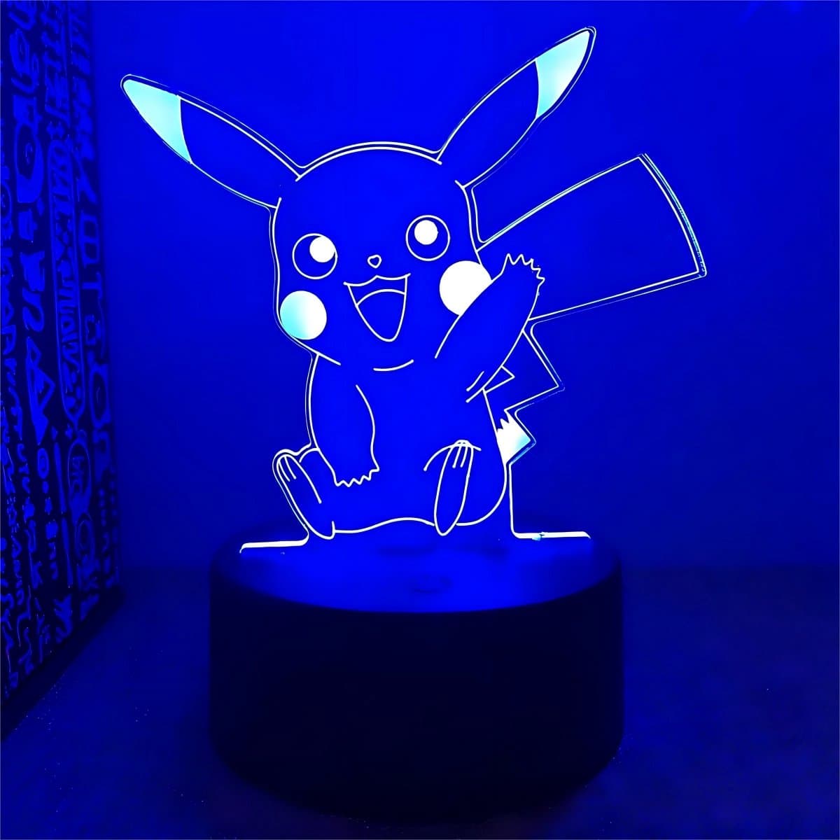 Samstyle - Game LED Lamp - 16 kleuren - 3D Game Light - Pikachu - Pokémon - Afstandsbediening - Sfeerlamp thumbnail 3