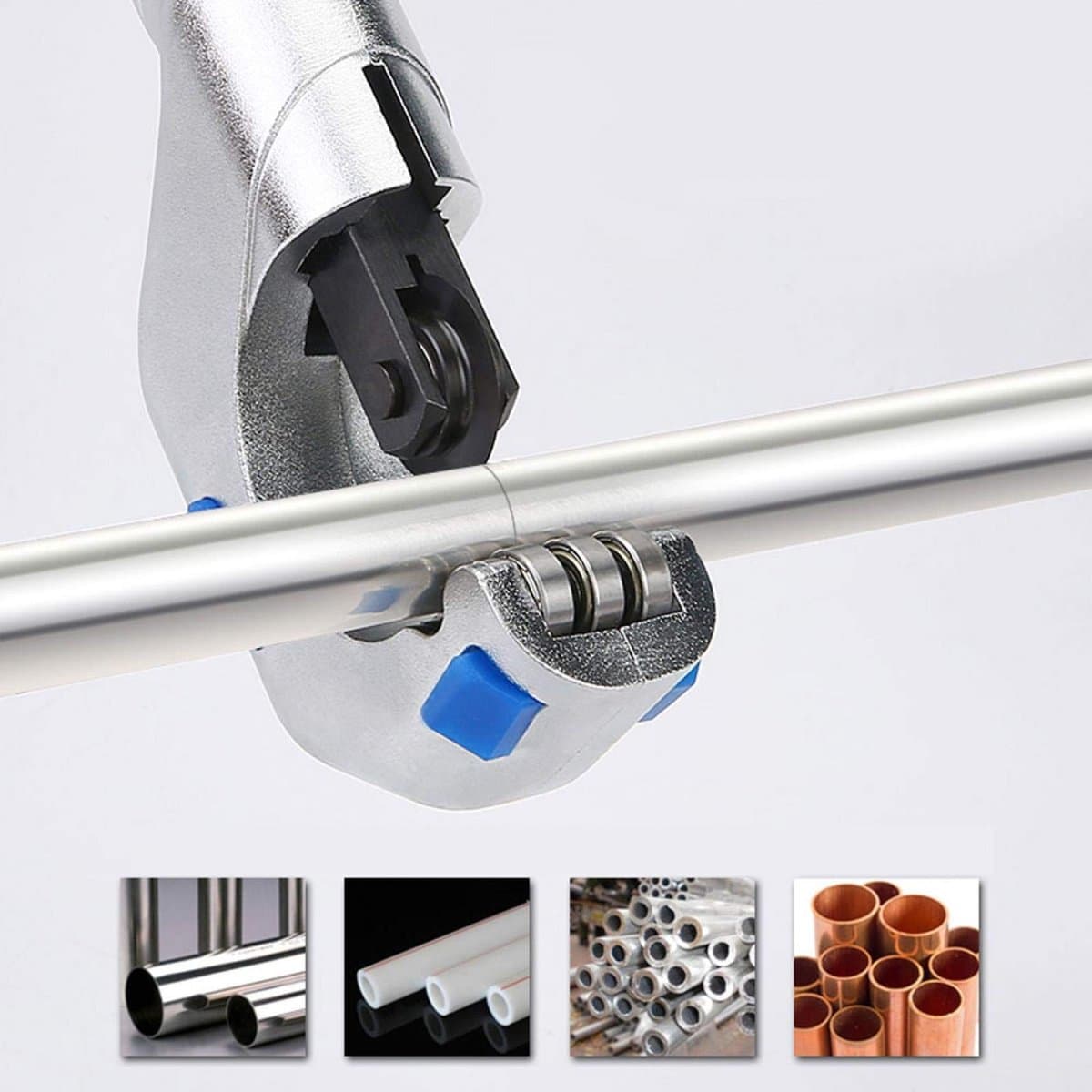 Dailygoods- Pijpsnijder RVS - Pijpsnijder voor koperen/aluminium/roestvrijstalen buizen - Diameter snijbuis 5-70 mm - Lichtgewicht 1050 g - Nauwkeurig snijden met schone incisie - Buizensnijder thumbnail 4