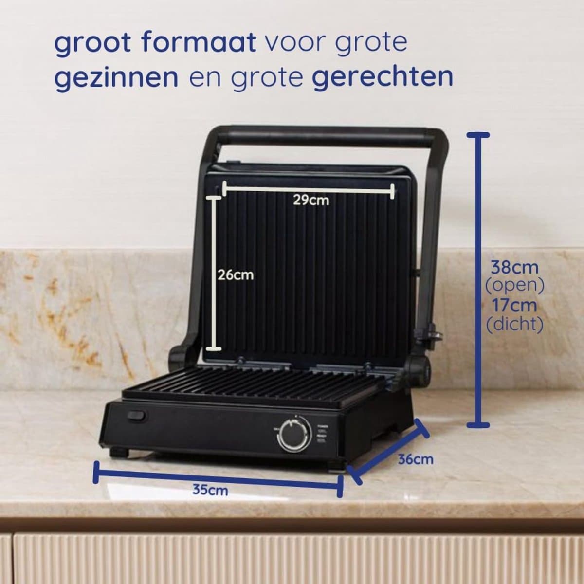 CLVP® Tosti Apparaat – Panini Grill – Contactgrill thumbnail 3