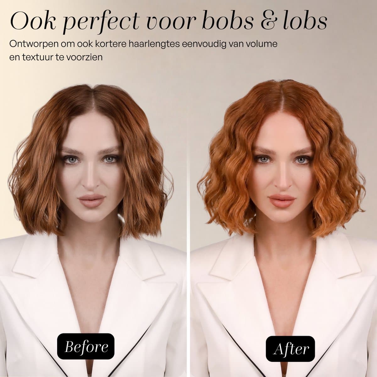 Sansbeauté® Wave Krultang 32mm - Wafeltang - Keramische Haarkruller Beach Waves - Mermade Hair Waves - Mermaid Waves Krultang - Wavy Hair - Krultangen - The Waver - Haarstyler Hair Curler - Dunne en Dikke Crimper thumbnail 7