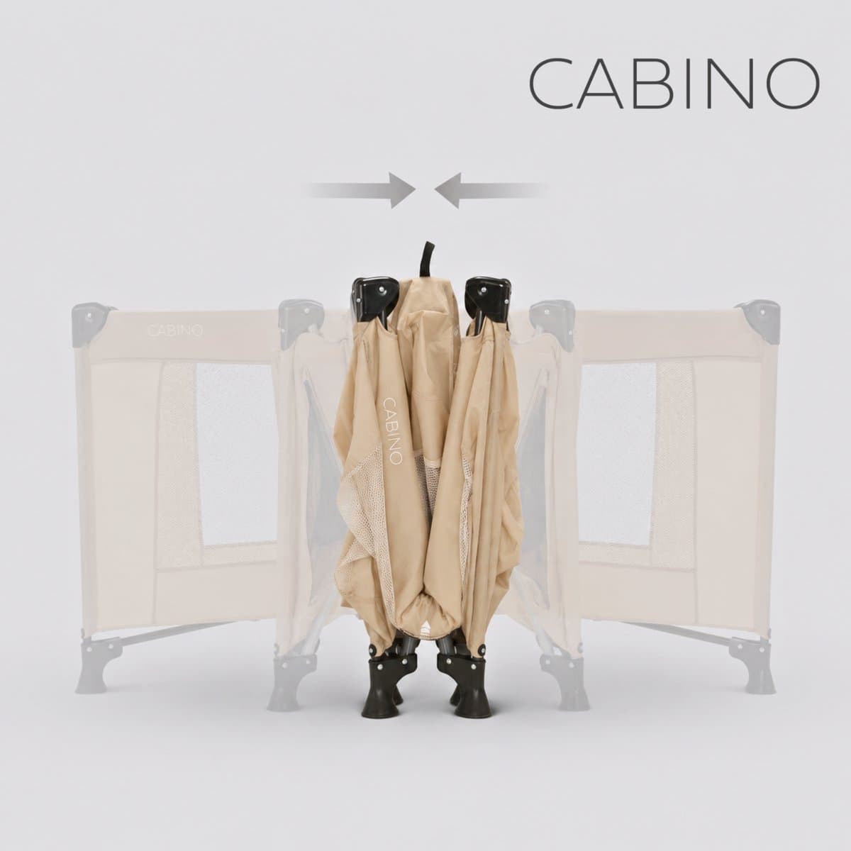 Cabino Campingbedje / Reisbedje Opvouwbaar – 120 x 60 cm - Dune Beige thumbnail 2
